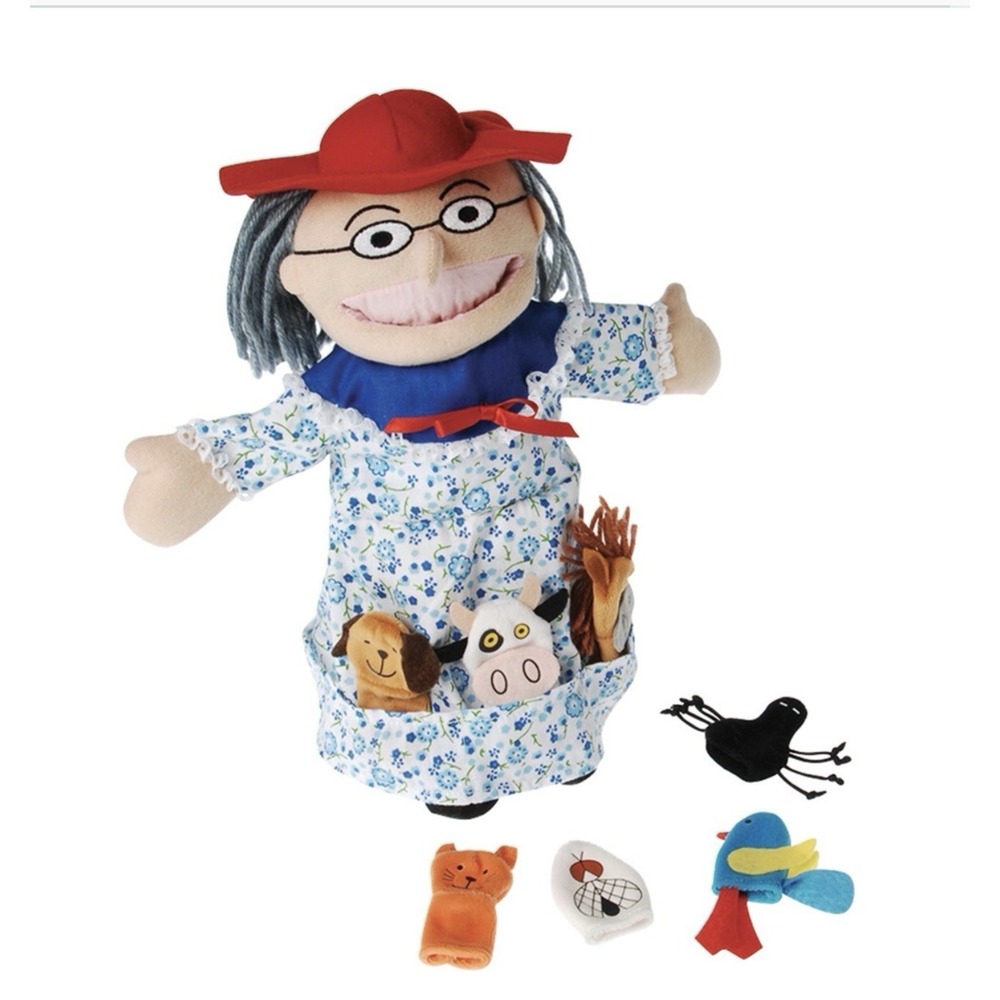 Creative Minds Puppet Story Prop Set There Was An Old Woman Who Swallowed A Fly